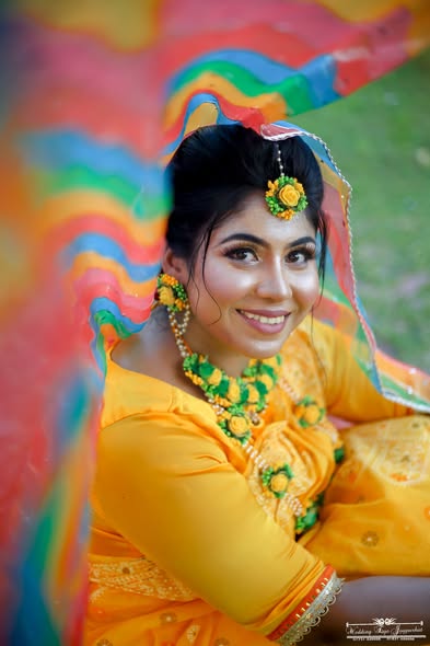 Bride color burst